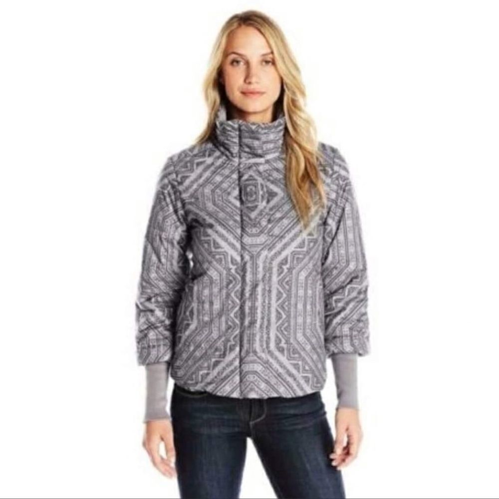 Prana Lily Puffer Jacket - Gull Flurry Sz M